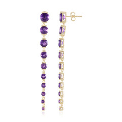 Pendientes en plata con Amatista