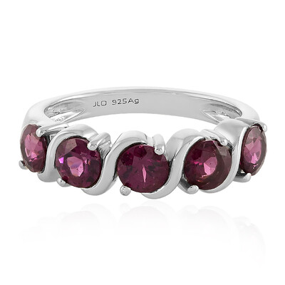 Anillo en plata con Granate de Tocantin