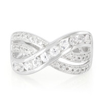 Anillo en plata con Zafiro blanco