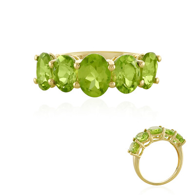 Anillo en plata con Peridoto