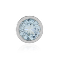 Colgante en plata con Topacio azul cielo