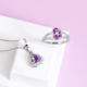 Colgante en plata con Amatista de Uruguay