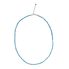 Collar en plata con Apatita azul neón