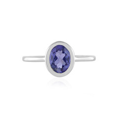 Anillo en plata con Tanzanita