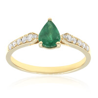 Anillo en oro con Esmeralda de Zambia AAA (CIRARI)