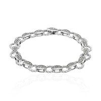 Brazalete en plata con Marcasita