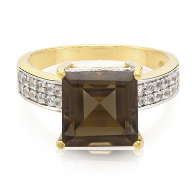 Anillo en plata con Cuarzo ahumado