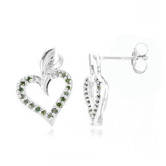 Pendientes en plata con Diamante fantasía
