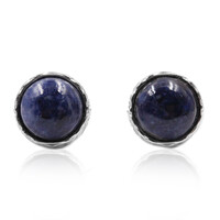 Pendientes en plata con Sodalita