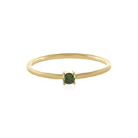 Anillo en oro con Diamante verde I2