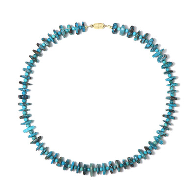 Collar en plata con Turquesa de Kingman(Adela Silber)