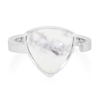 Anillo en plata con Howlita