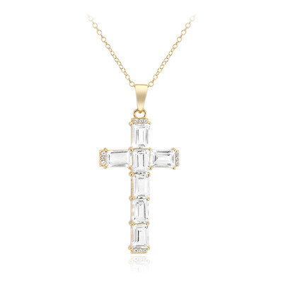 Collar en plata con Topacio blanco