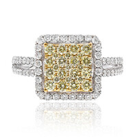 Anillo en oro con Diamante amarillo SI  (CIRARI)
