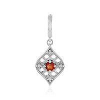 Colgante en plata con Zafiro Padparadscha