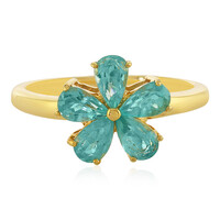 Anillo en plata con Apatita azul