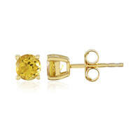 Pendientes en plata con Berilo amarillo