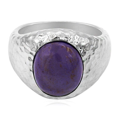 Anillo en plata con Jade turco