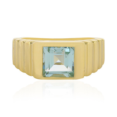 Anillo en plata con Topacio azul cielo