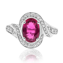 Anillo en oro con Rubelita de Brasil AAA (CIRARI)