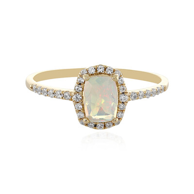 Anillo en oro con Ópalo de Welo