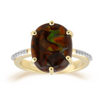 Anillo en oro con Ágata de fuego