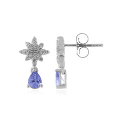 Pendientes en plata con Tanzanita