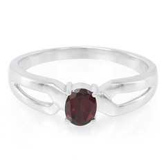Anillo en plata con Rodolita de Brasil