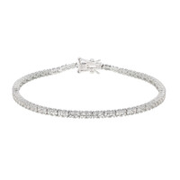 Brazalete en plata con Topacio blanco (Adela Silber)