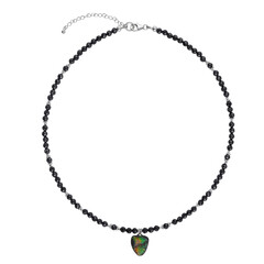 Collar en plata con Ammolita