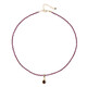 Collar en plata con Rodolita