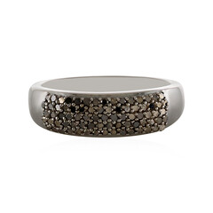 Anillo en plata con Diamante negro