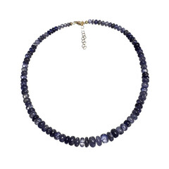 Collar en plata con Iolita