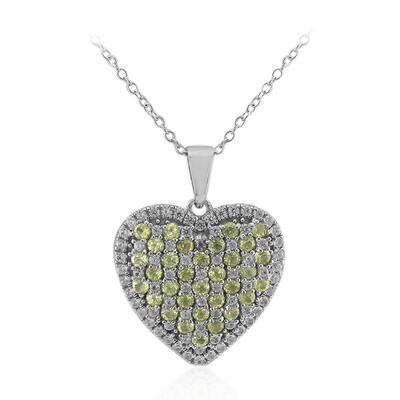 Collar en plata con Peridoto de Birmania