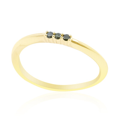 Anillo en oro con Diamante verde I1 (de Melo)