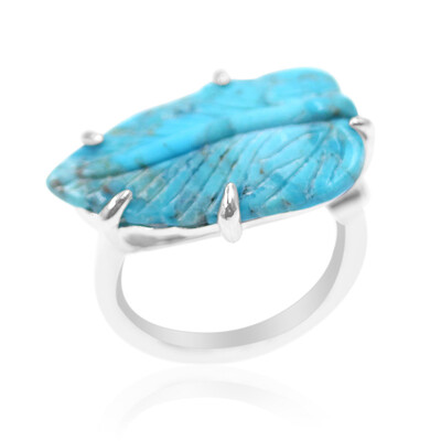 Anillo en plata con Turquesa de Kingman (Anne Bever)