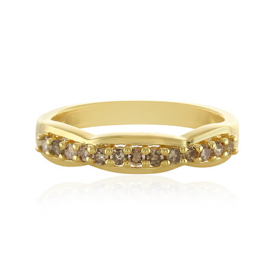 Anillo en plata con Diamante champán I4