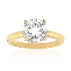 Anillo en plata con Topacio blanco