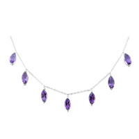 Collar en plata con Amatista de Zambia (de Melo)
