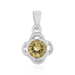 Colgante en plata con Berilo amarillo