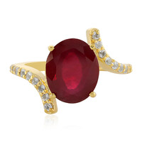 Anillo en plata con Rubí de Madagascar