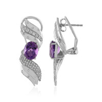 Pendientes en plata con Amatista de Siberia (de Melo)