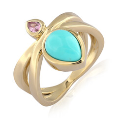 Anillo en oro con Turquesa bella durmiente (de Melo)