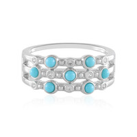 Anillo en plata con Turquesa bella durmiente