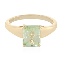 Anillo en oro con Cuncita verde menta