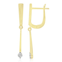 Pendientes en oro con Diamante SI1 (G)