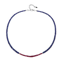 Collar en plata con Rubí de Mozambique