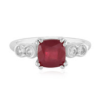 Anillo en plata con Rubí de Bemainty