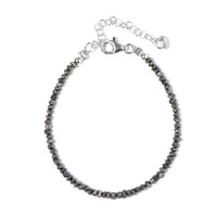 Brazalete en plata con Diamante negro