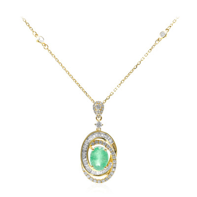 Collar en oro con Esmeralda de Zambia AAA (CIRARI)